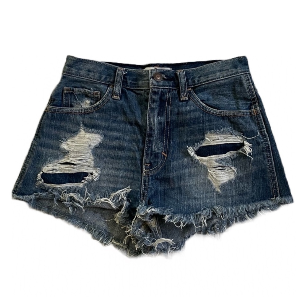 Hollister Ripped Jean Shorts